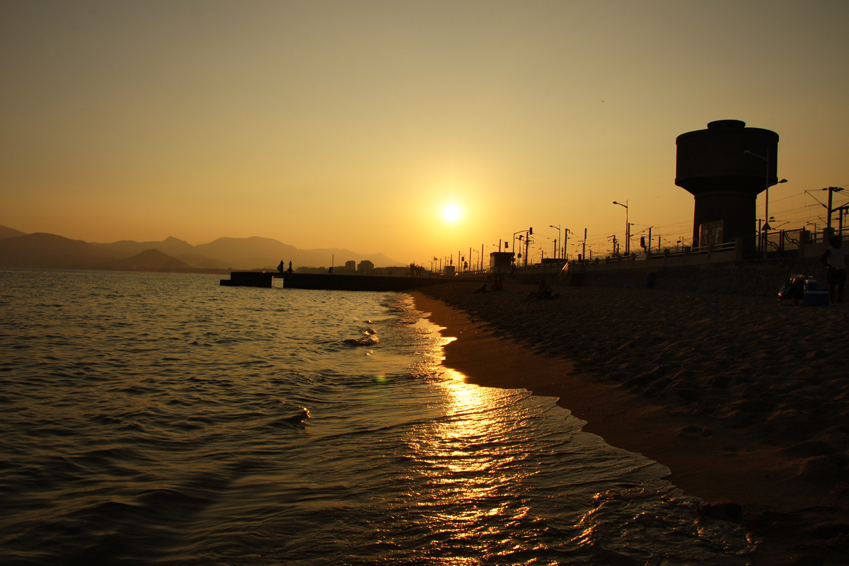 Sonnenuntergang in Cannes