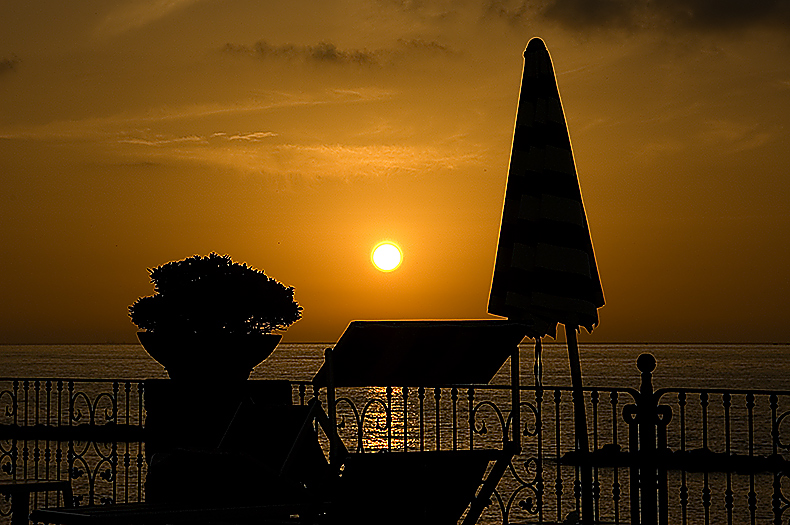 Sonnenuntergang in Capri