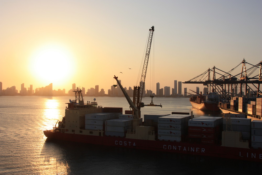 Sonnenuntergang in Cartagena / Kolumbien