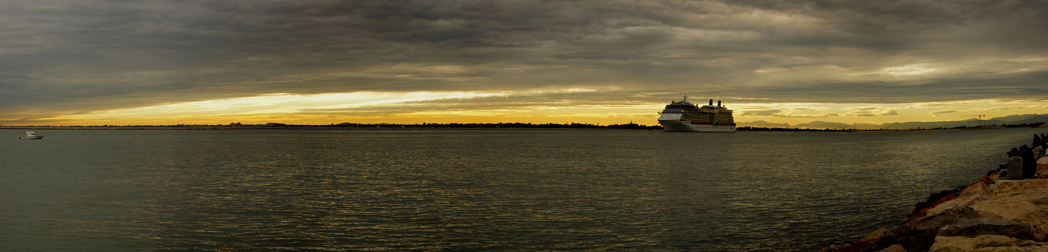 Sonnenuntergang in Cavallino-Treporti / Venedig