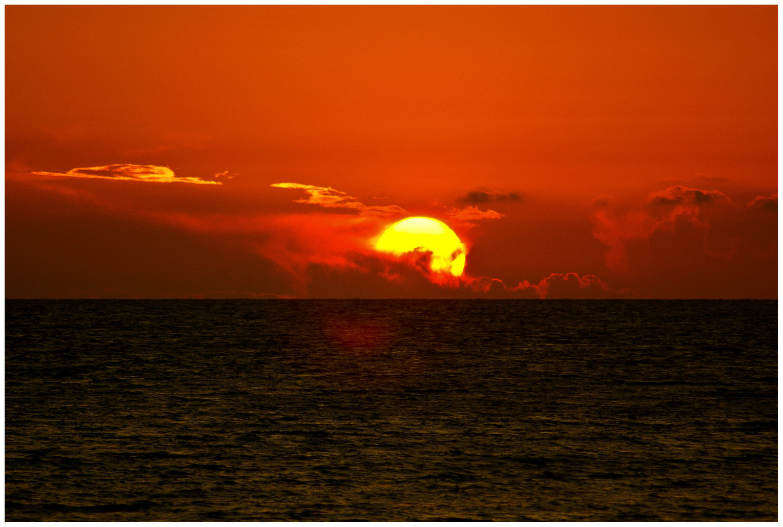 Sonnenuntergang in Cecina / Toskana / Italien