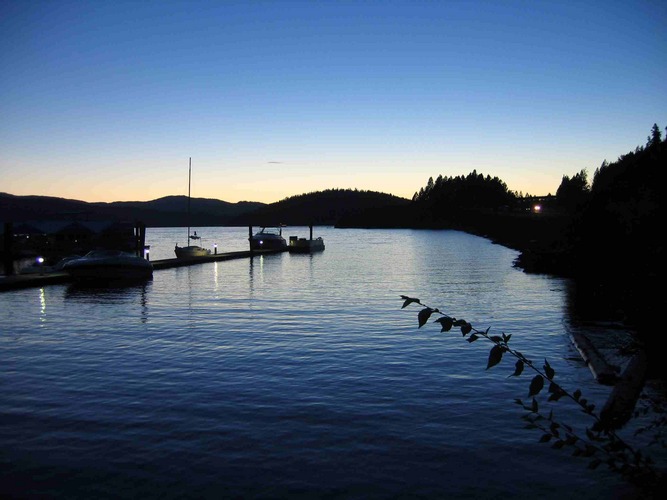 Sonnenuntergang in Ceur D'Alene