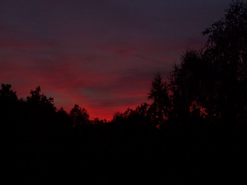 Sonnenuntergang in Chamerau