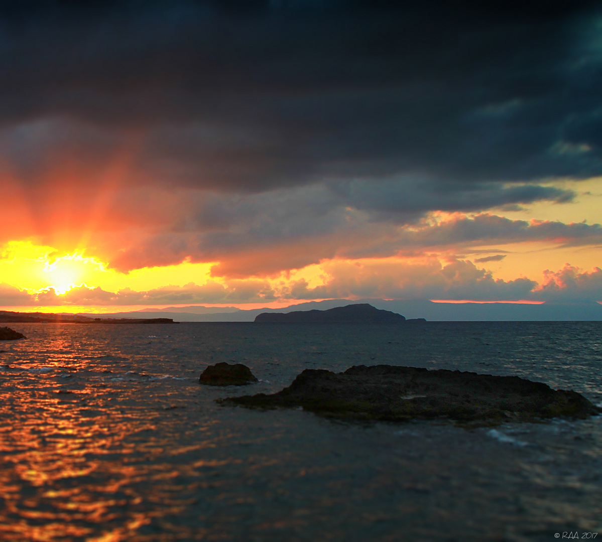 Sonnenuntergang in Chania