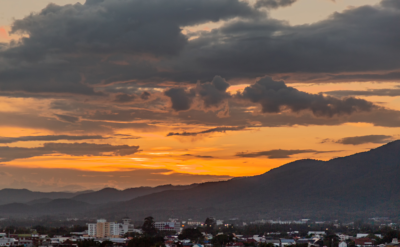 Sonnenuntergang in Chiang Mai