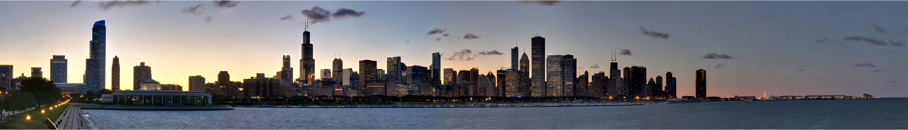 Sonnenuntergang in Chicago