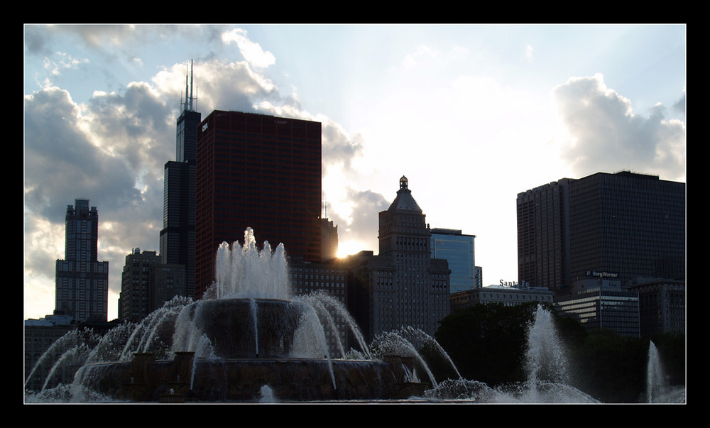 Sonnenuntergang in Chicago