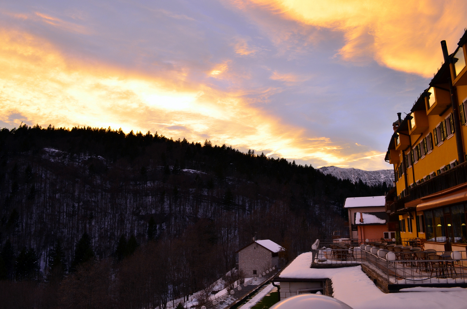 Sonnenuntergang in Chiesa