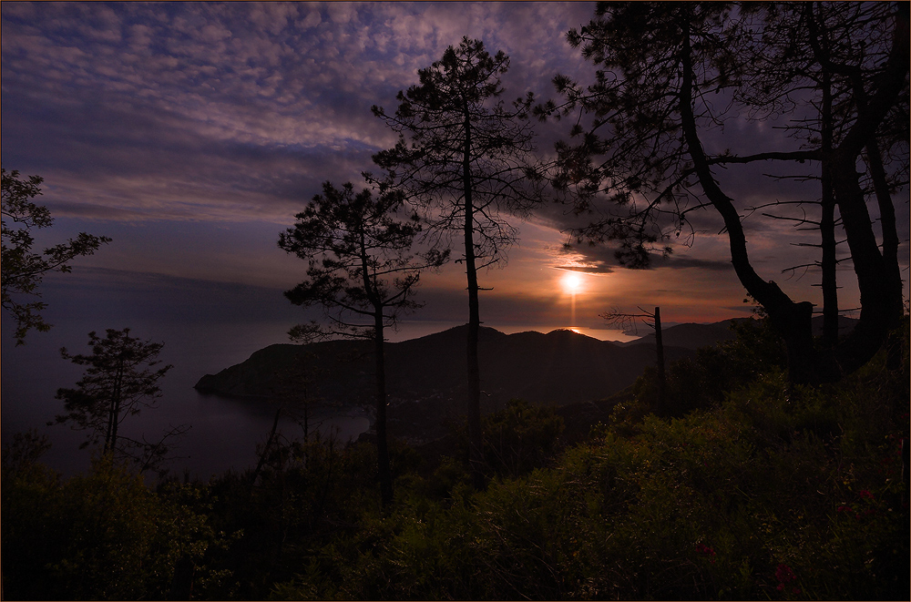 Sonnenuntergang in Cinque Terre