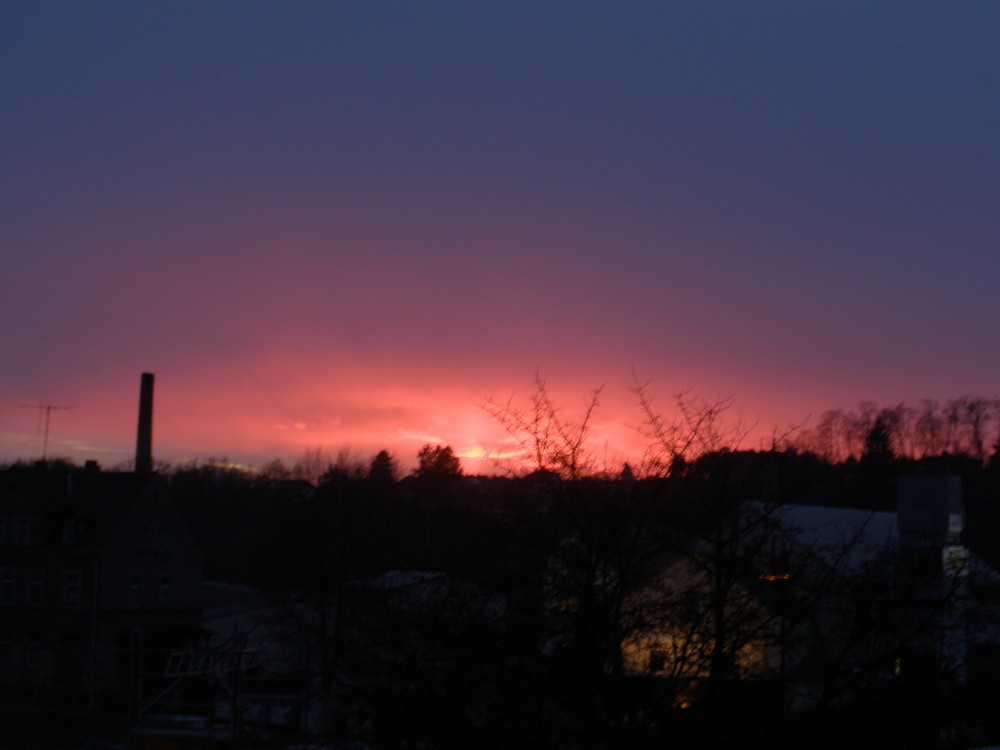 Sonnenuntergang in Colditz