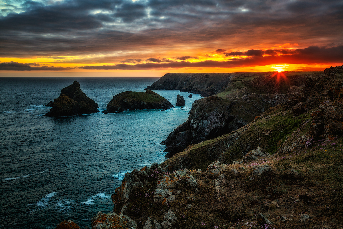 Sonnenuntergang in Cornwall