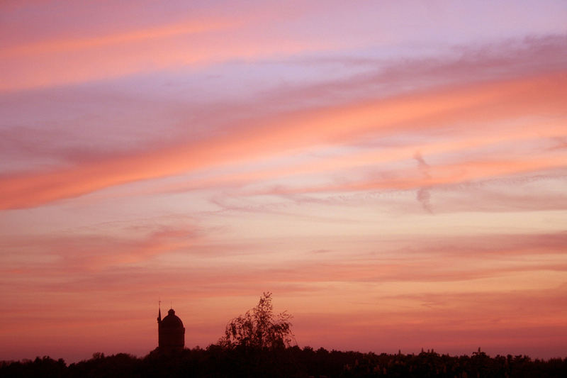 Sonnenuntergang in Cottbus (25.04.2007)