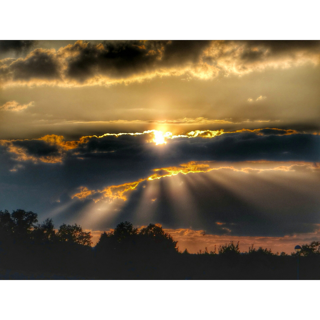 Sonnenuntergang in Creußen