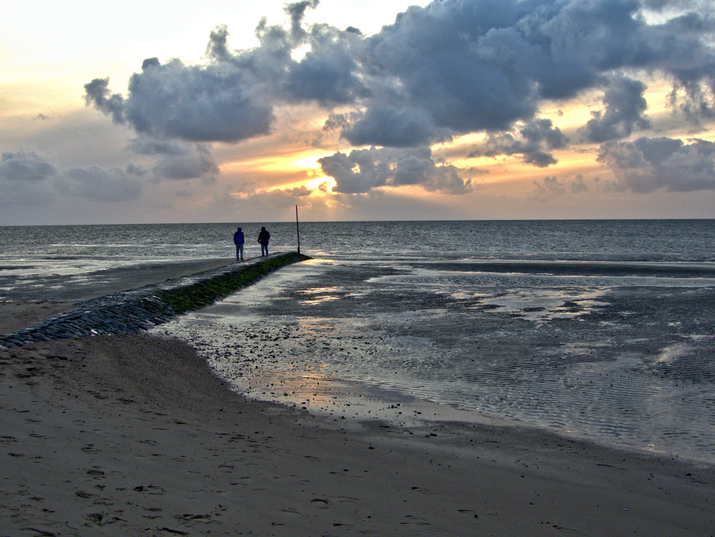 Sonnenuntergang in Cuxhaven