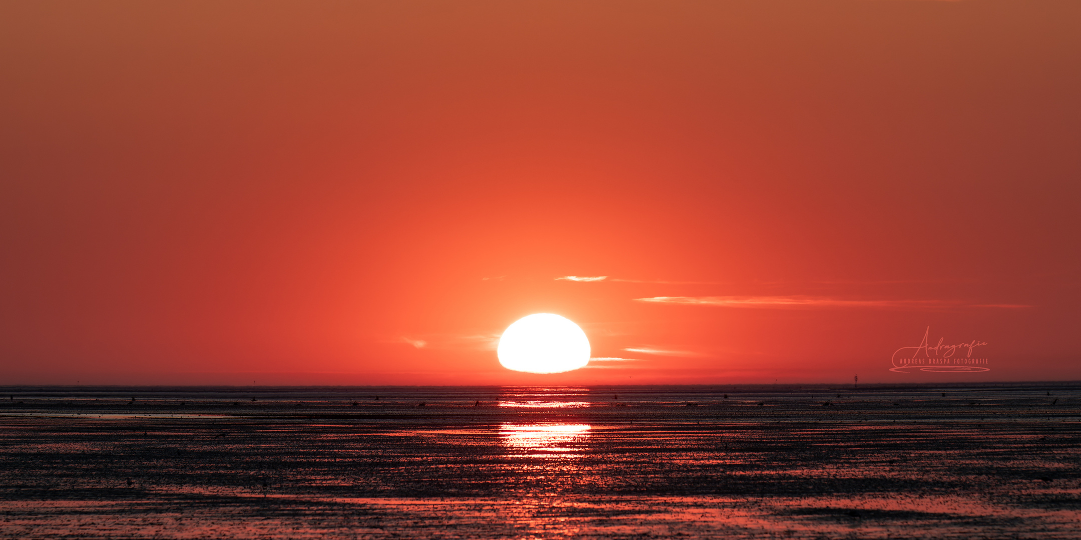 Sonnenuntergang in Cuxhaven/Duhnen