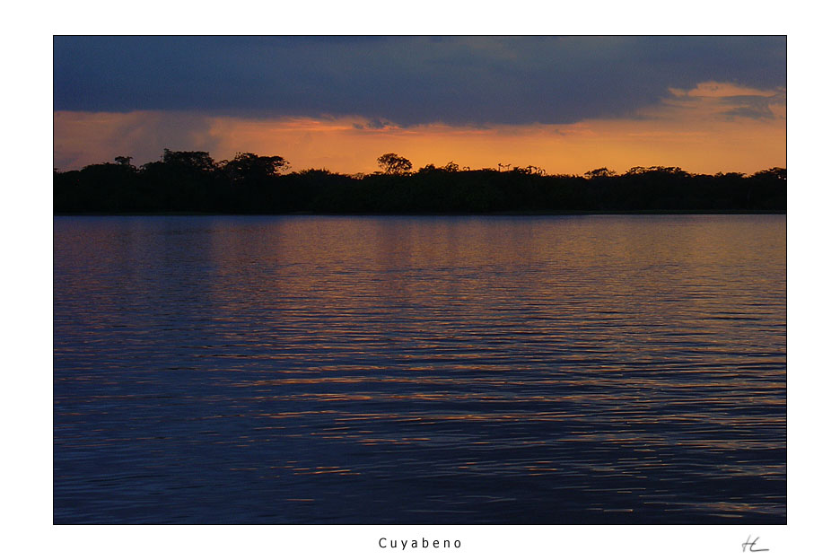 Sonnenuntergang in Cuyabeno