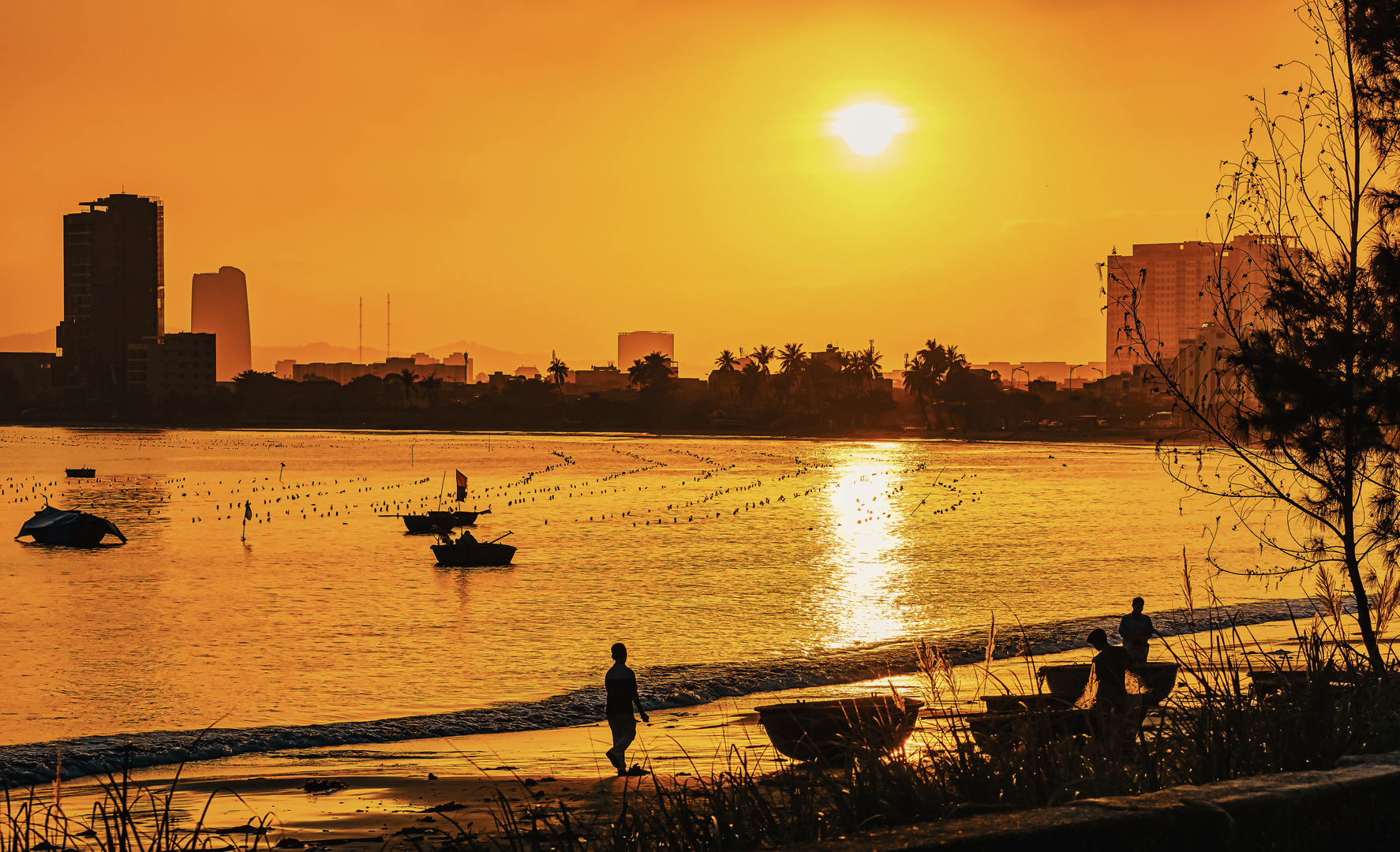 Sonnenuntergang in Da Nang 