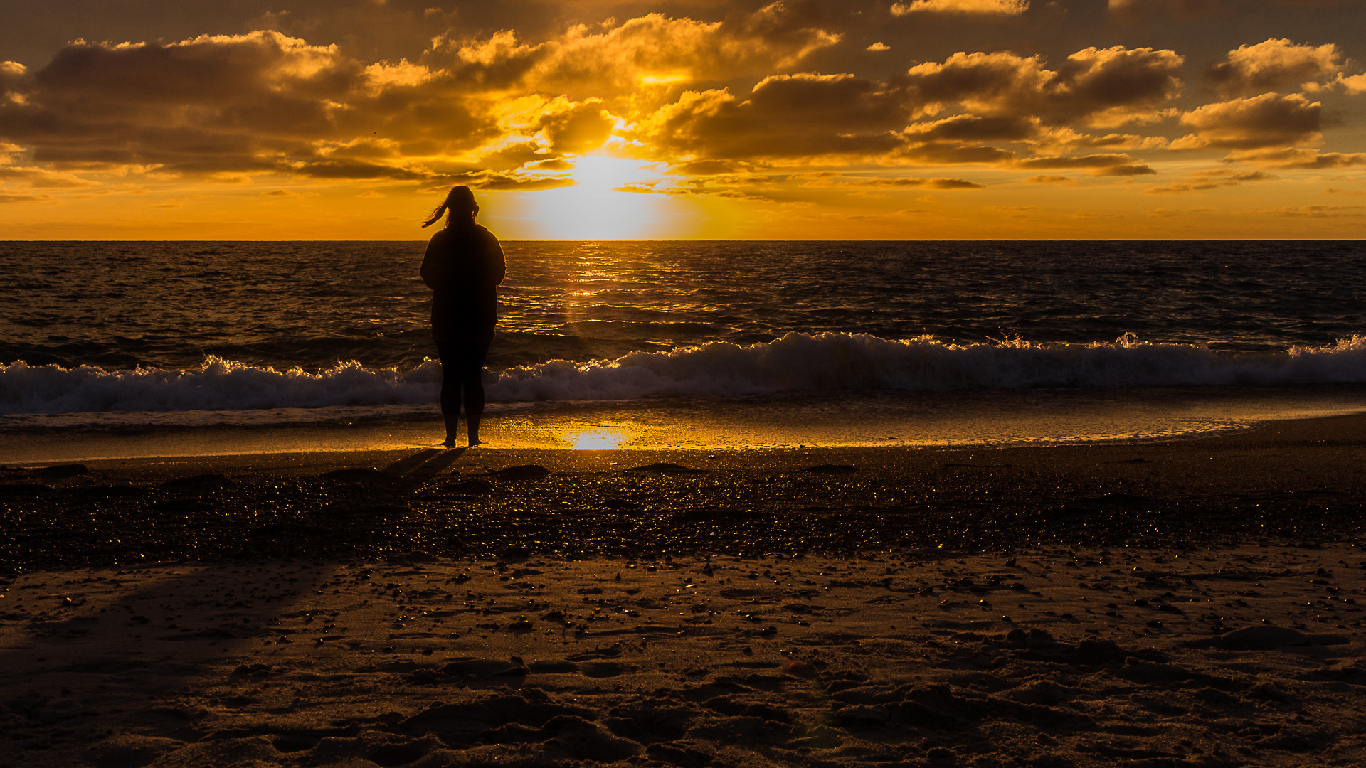 Sonnenuntergang in Dänemark