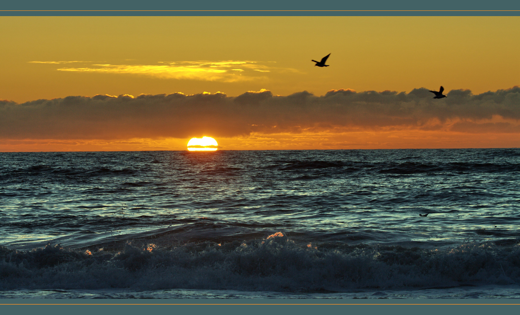 Sonnenuntergang in Dänemark