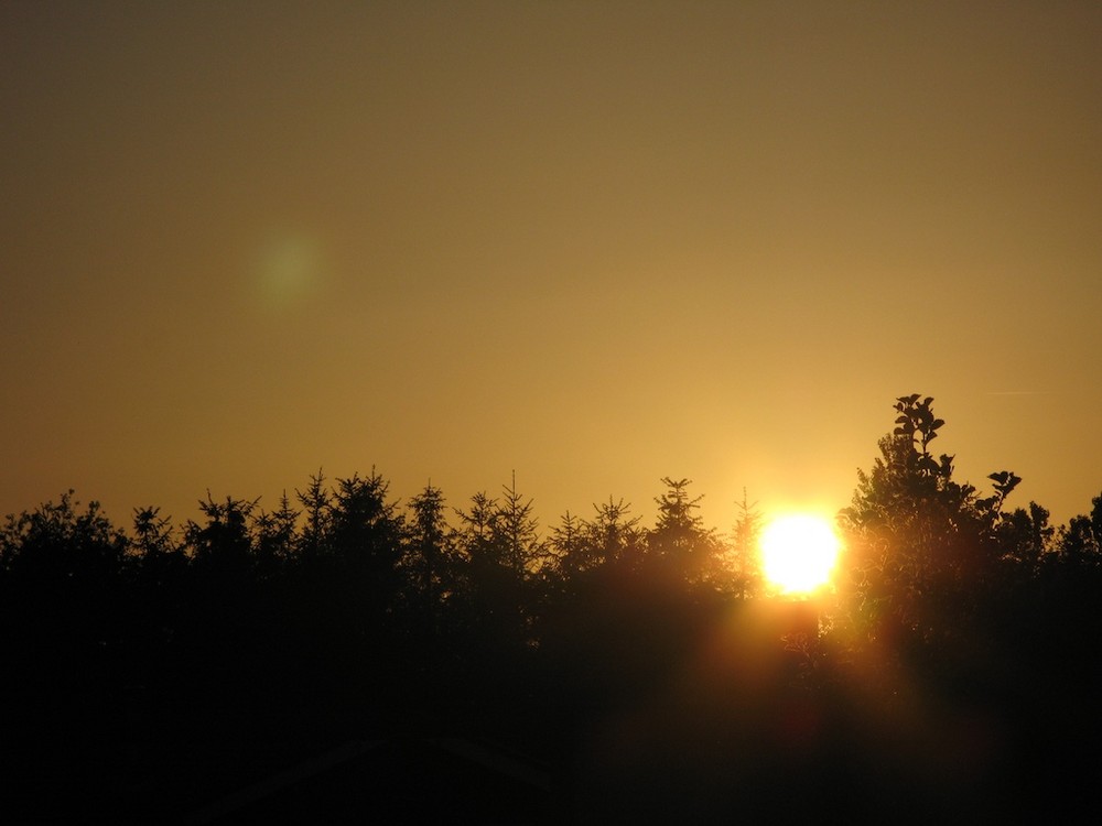 Sonnenuntergang in Dänemark 2008