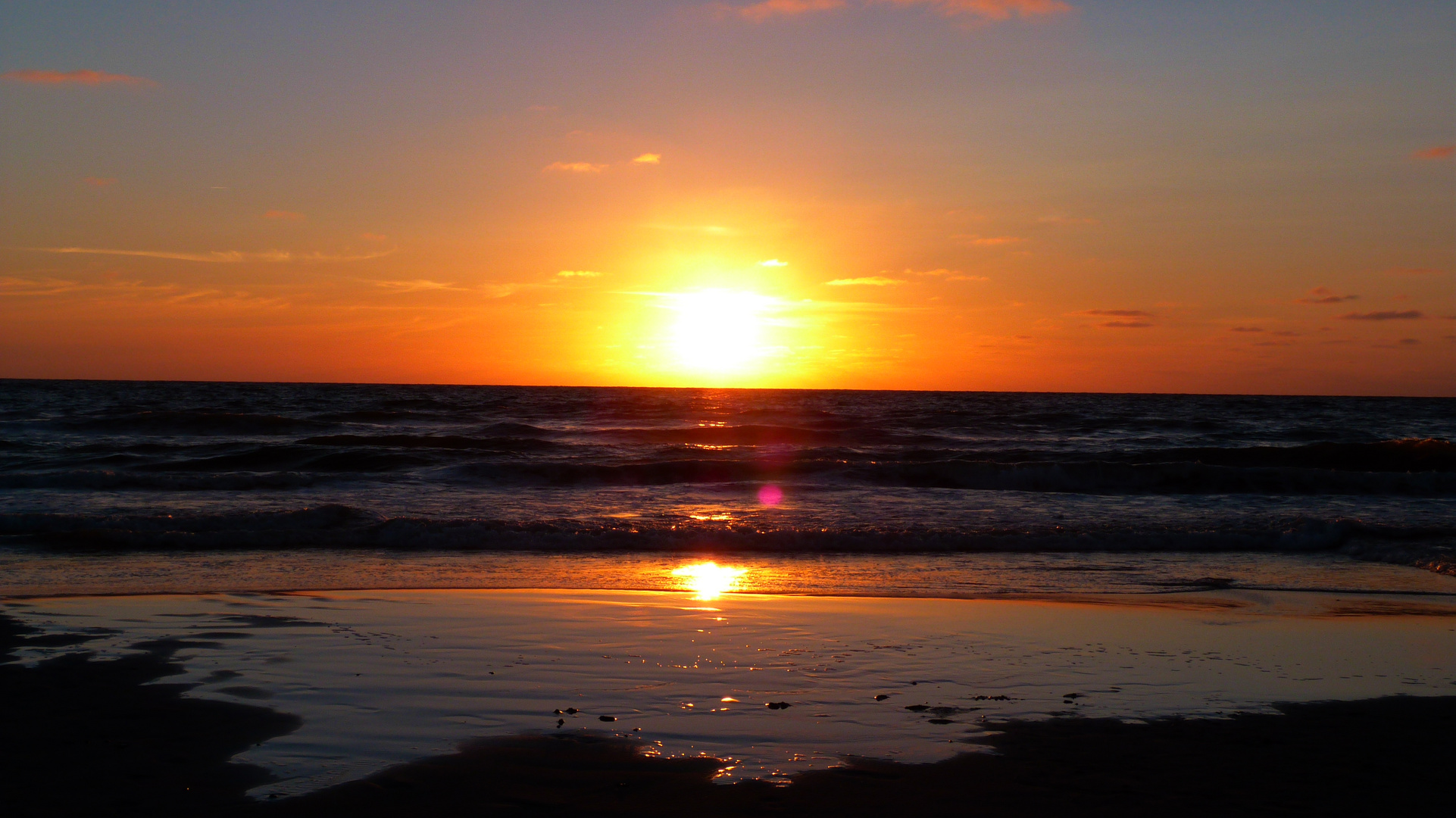 Sonnenuntergang in Dänemark