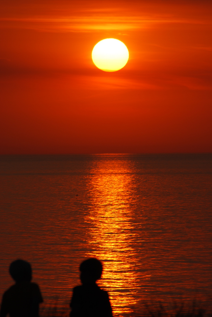 Sonnenuntergang in Dänemark