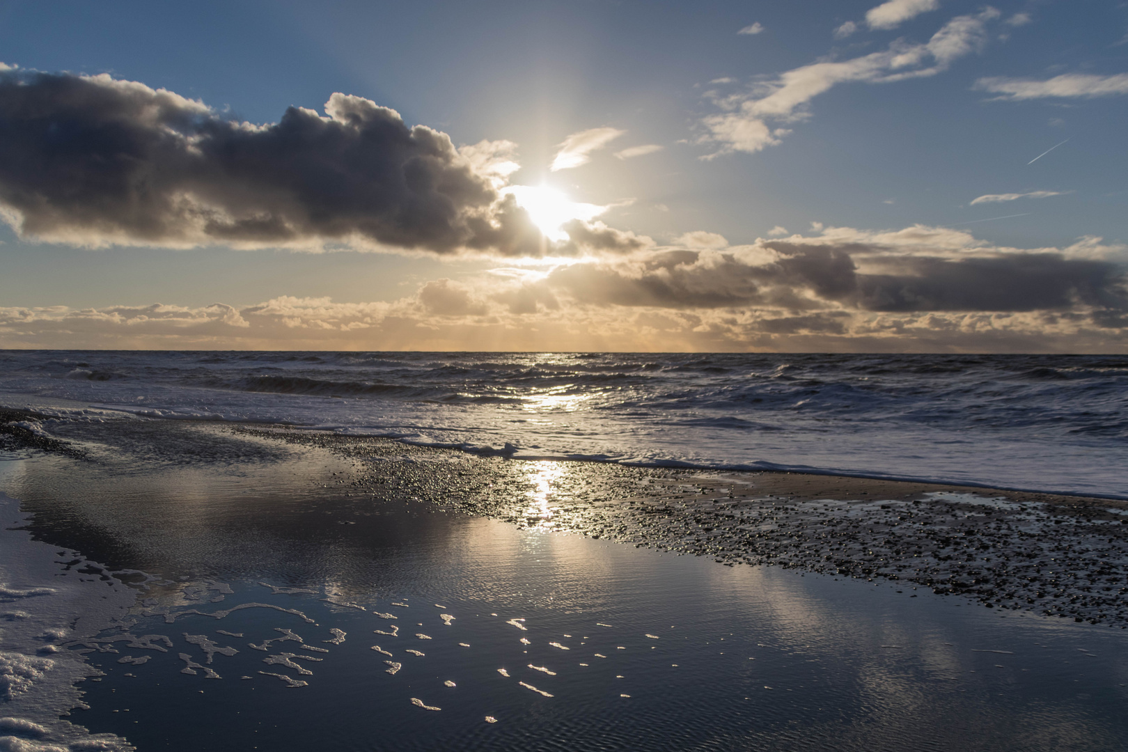 Sonnenuntergang in Dänemark