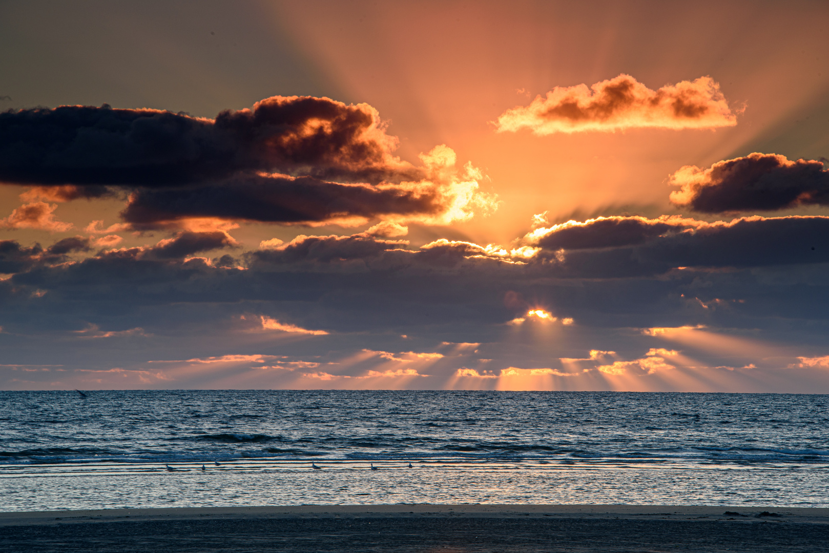 Sonnenuntergang in Dänemark