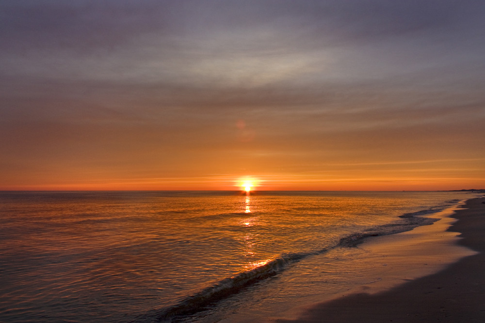 Sonnenuntergang in Dänemark