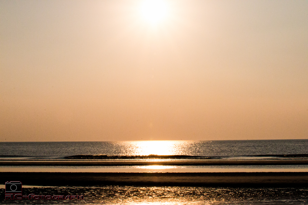 Sonnenuntergang in Dänemark (Nordseeseite)