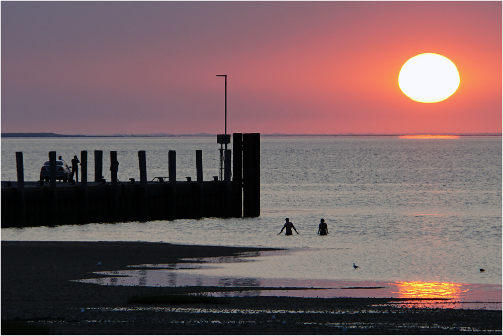 Sonnenuntergang in Dagebüll