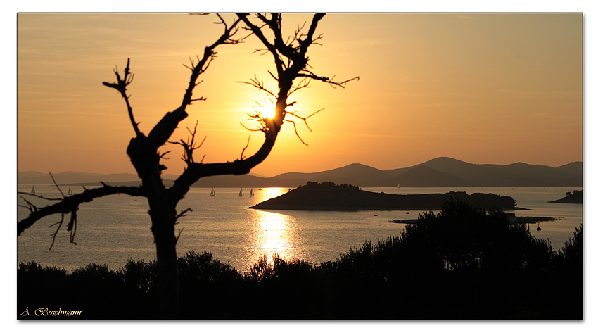 Sonnenuntergang in Dalmatien