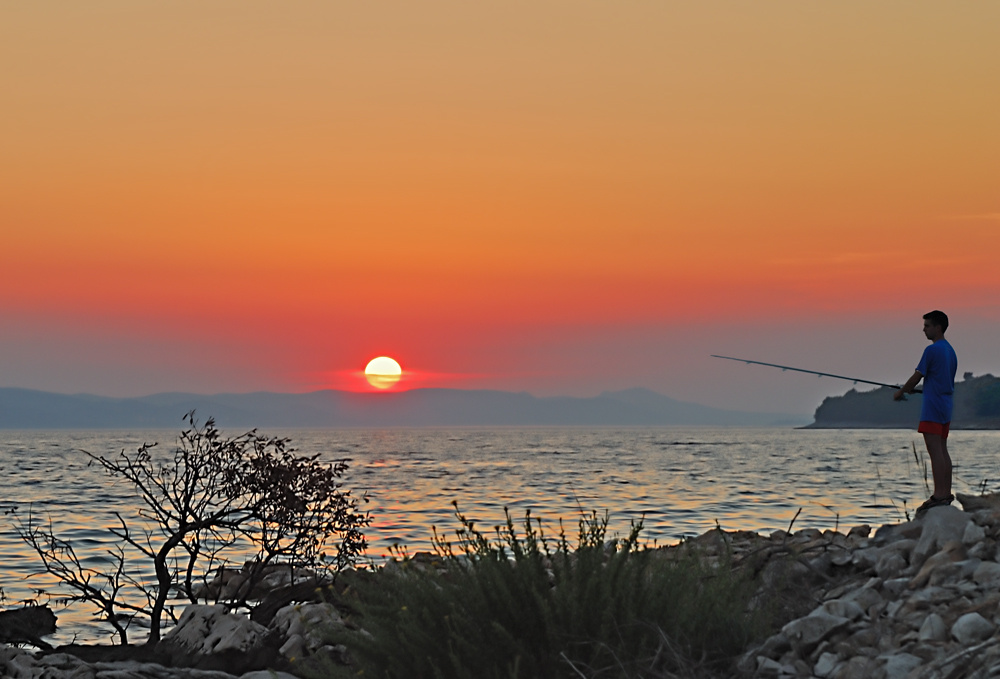 Sonnenuntergang in Dalmatien