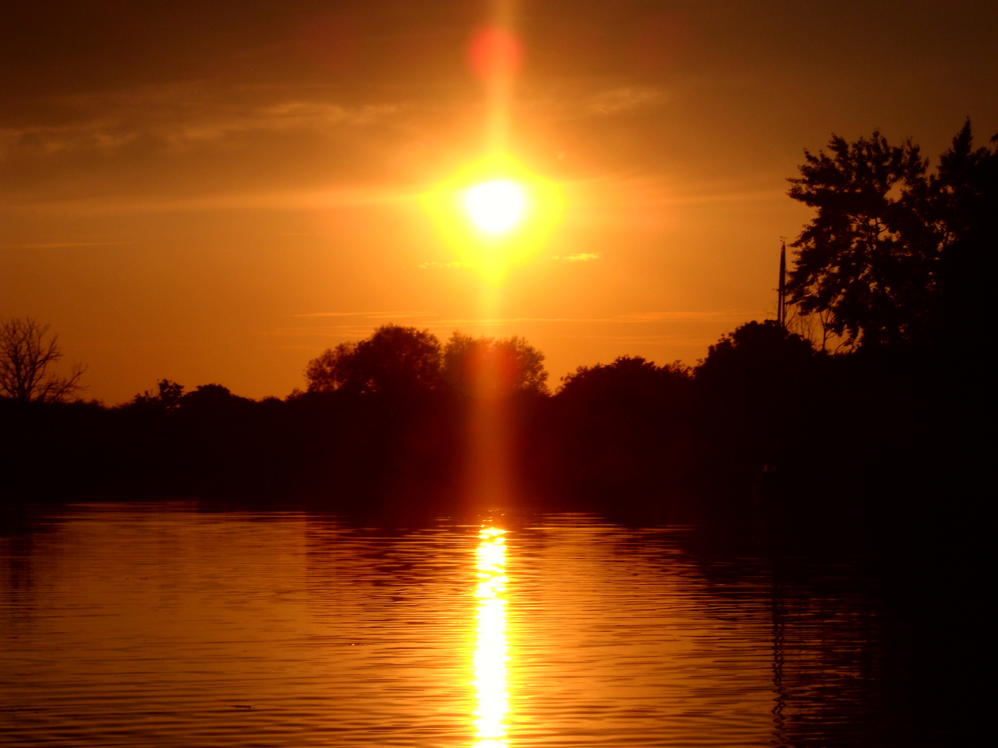 Sonnenuntergang in Damgarten