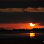 Sonnenuntergang in Dangast an der Nordsee / Jadebusen