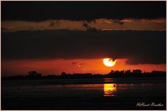 Sonnenuntergang in Dangast an der Nordsee / Jadebusen