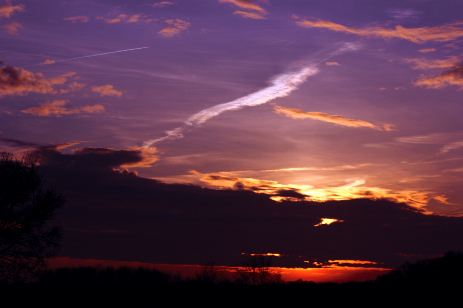 Sonnenuntergang in Darfeld am 14.04.2015 II