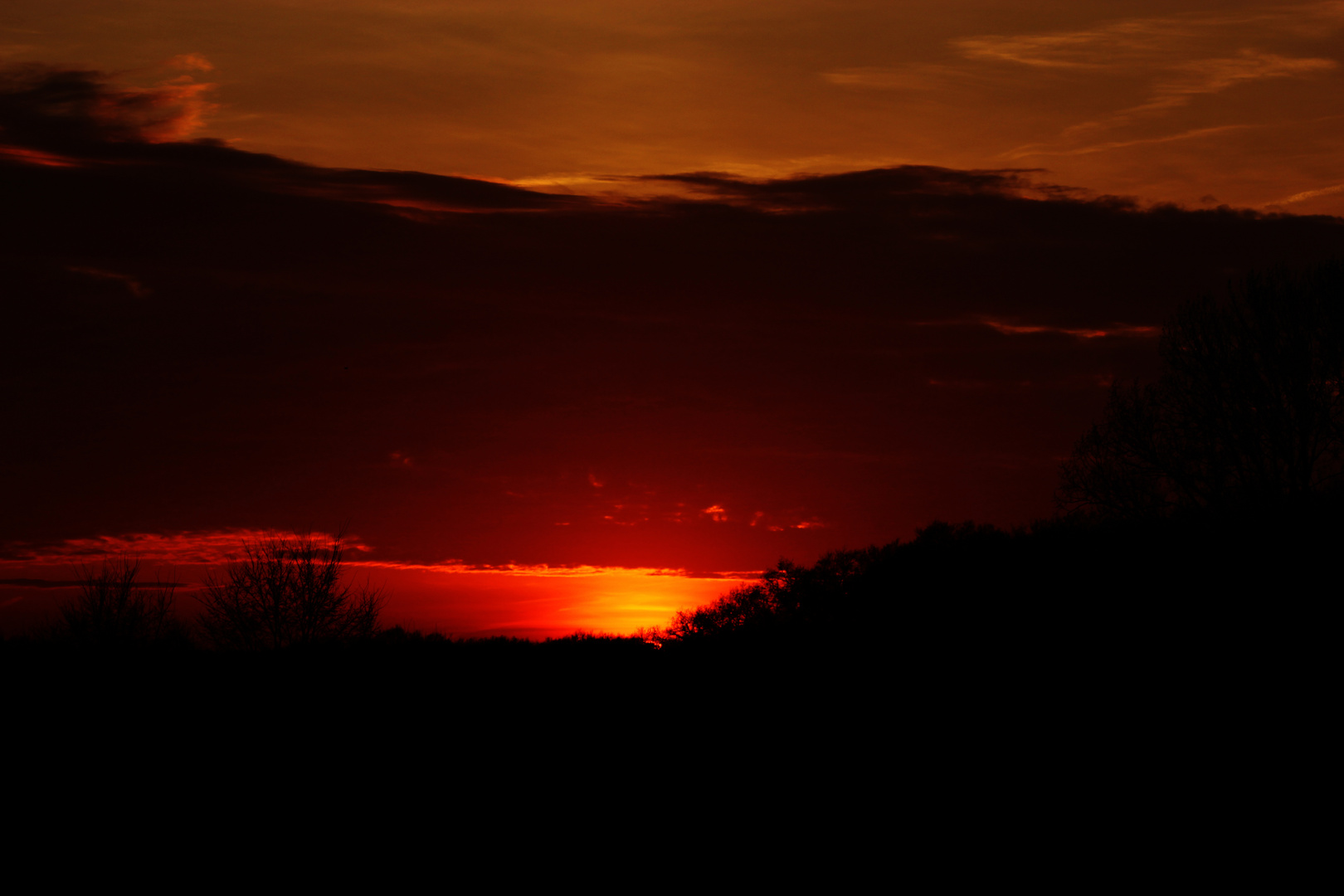 Sonnenuntergang in Darfeld am 14.04.2015 IV