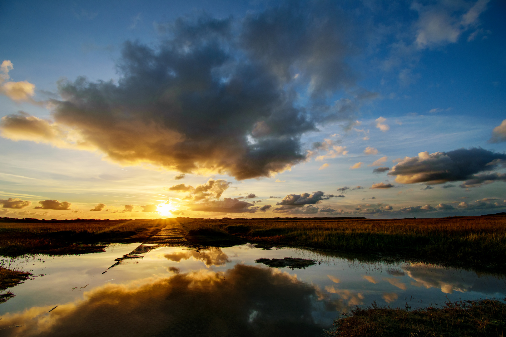 Sonnenuntergang in De Sluvter