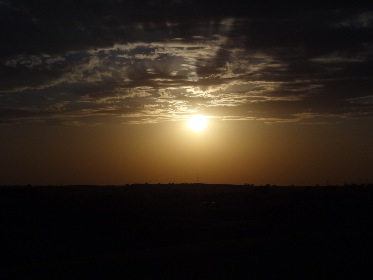 Sonnenuntergang in de Wüste Thar