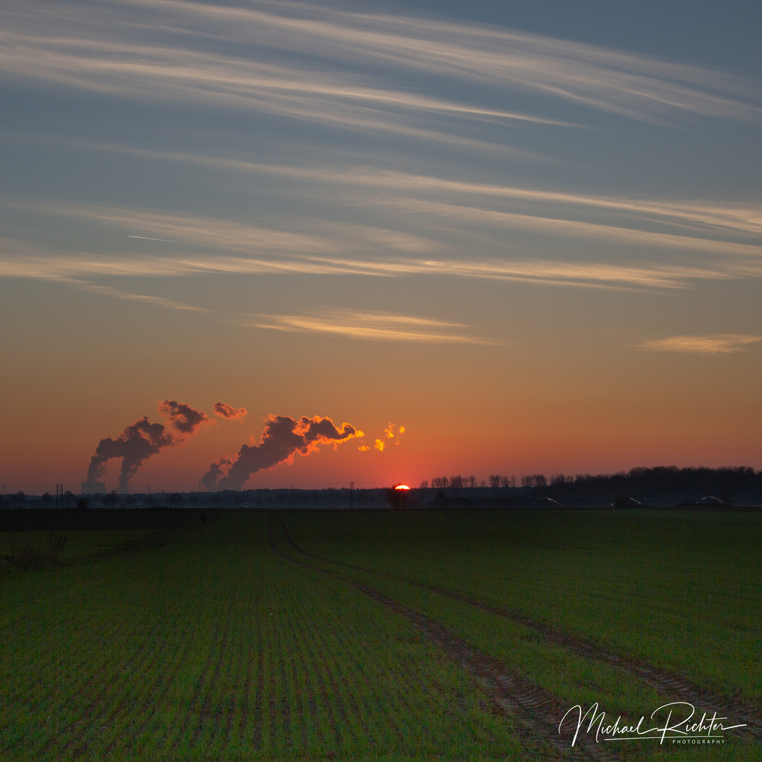 Sonnenuntergang in Delrath