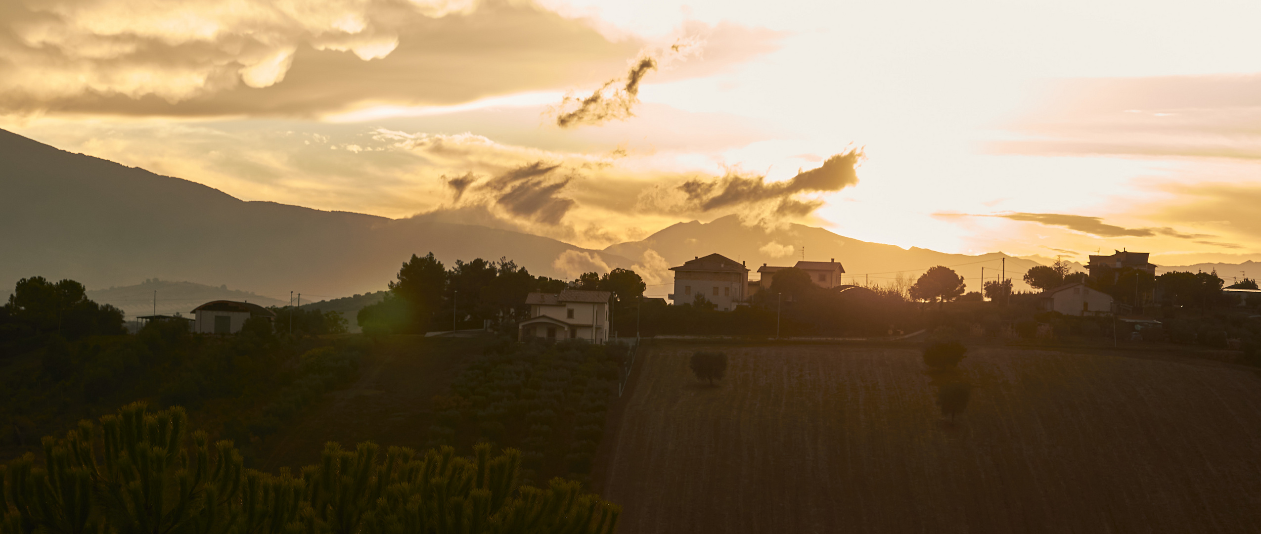 Sonnenuntergang in den Abruzzen