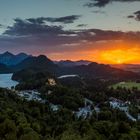 Sonnenuntergang in den Allgäuer Bergen