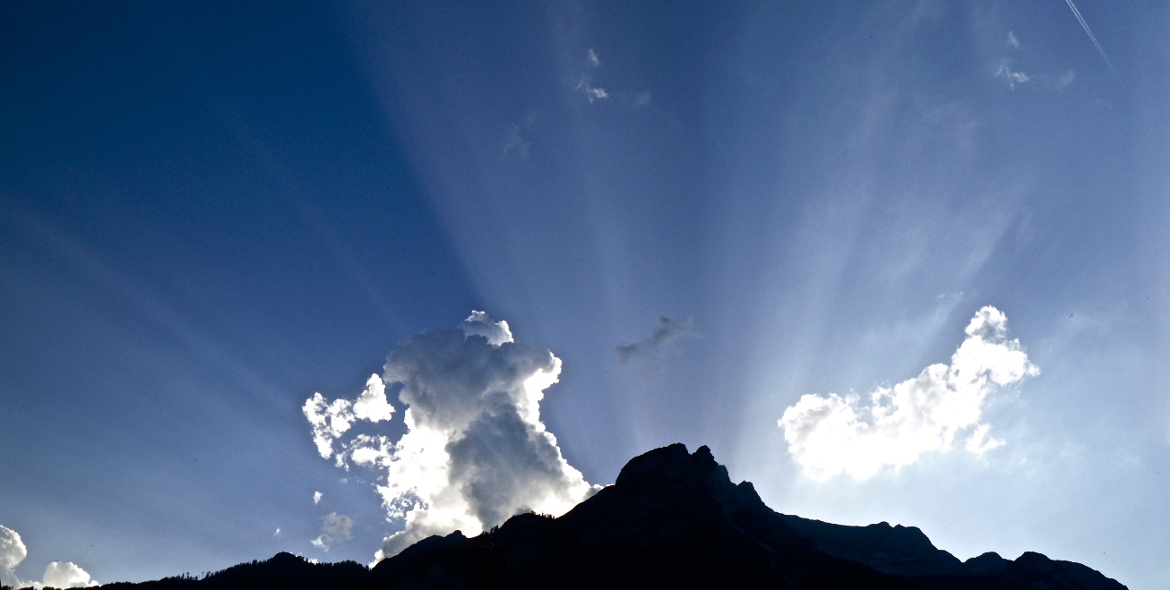 Sonnenuntergang in den Alpen