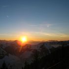 Sonnenuntergang in den Alpen