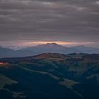 Sonnenuntergang in den Alpen 