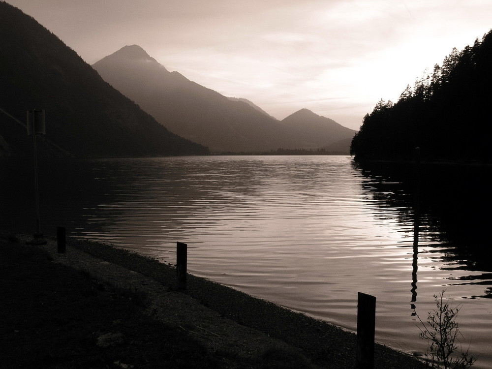 Sonnenuntergang in den Alpen