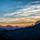 Sonnenuntergang in den Alpen