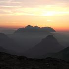 Sonnenuntergang in den Alpen