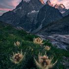 sonnenuntergang in den Alpen